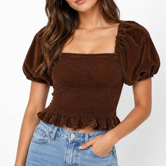 Tops - American Eagle Outfitters Women's Brown Blouse